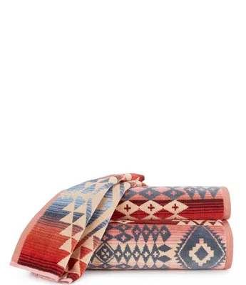 Pendleton Canyonlands Iconic Jacquard Southwestern Geometric Pattern Bath Towels