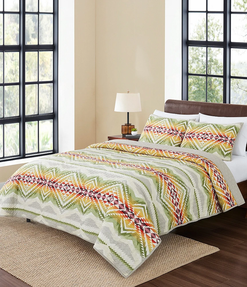 Pendleton Cascadia Southwestern Print Reversible Coverlet Mini Set