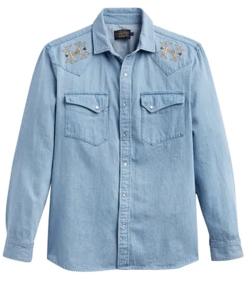 Pendleton Chandler Denim Long Sleeve Woven Shirt