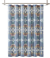 Pendleton Diamond Peak Geometric Pattern Shower Curtain