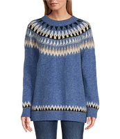 Pendleton Fair Isle Crew Neck Long Sleeve Sweater