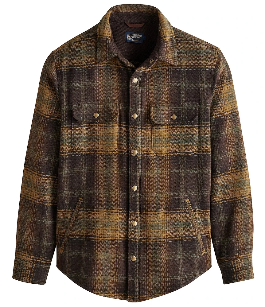 Pendleton Forest Herringbone Twill Long Sleeve Woven Shirt