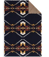 Pendleton Four Corners Southwestern Geometric Pattern Cotton Knit Throw