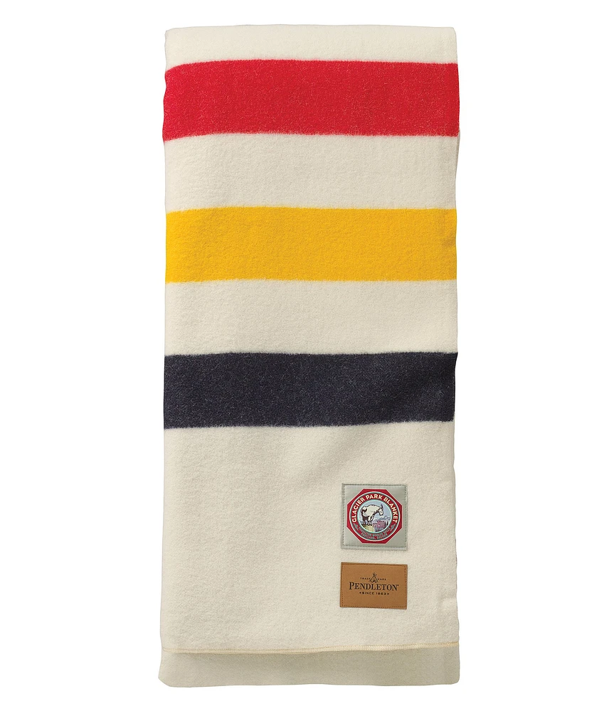 Pendleton Glacier National Park Striped Wool Blanket