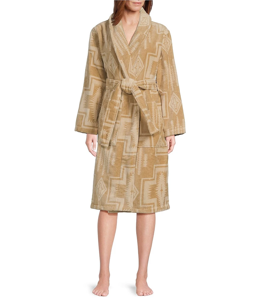 Pendleton Harding Cotton Terry Velour Cozy Robe