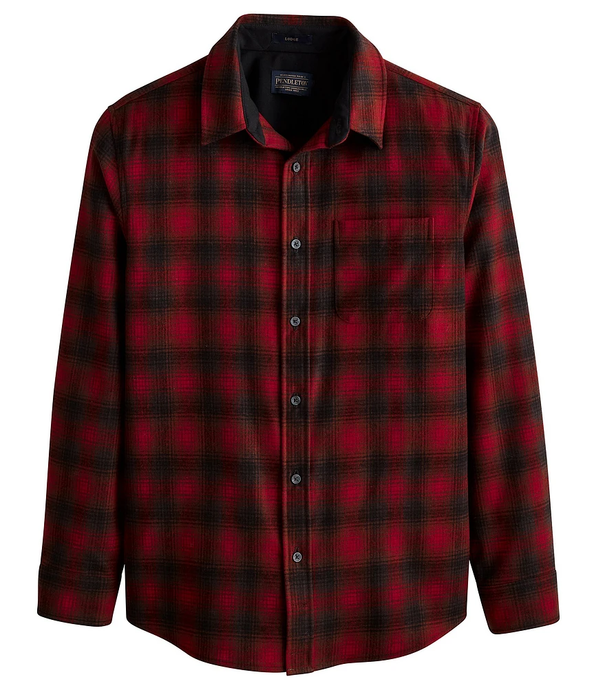 Pendleton Lodge Ombre Plaid Long Sleeve Woven Shirt