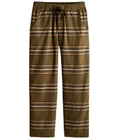 Pendleton Long Sleeve Striped Pajama Top & Matching Pajama Pant 2-Piece Set