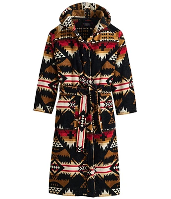 Pendleton Patterned Long Sleeve Plush Terry Velour Robe