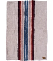 Pendleton Pet Classic Serape Rosewood Pattern Berber Plush Throw Blanket