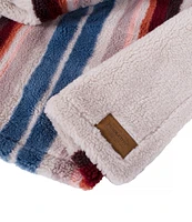 Pendleton Pet Classic Serape Rosewood Pattern Berber Plush Throw Blanket