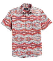 Pendleton Shoreline Sunset Print Short Sleeve Woven Shirt