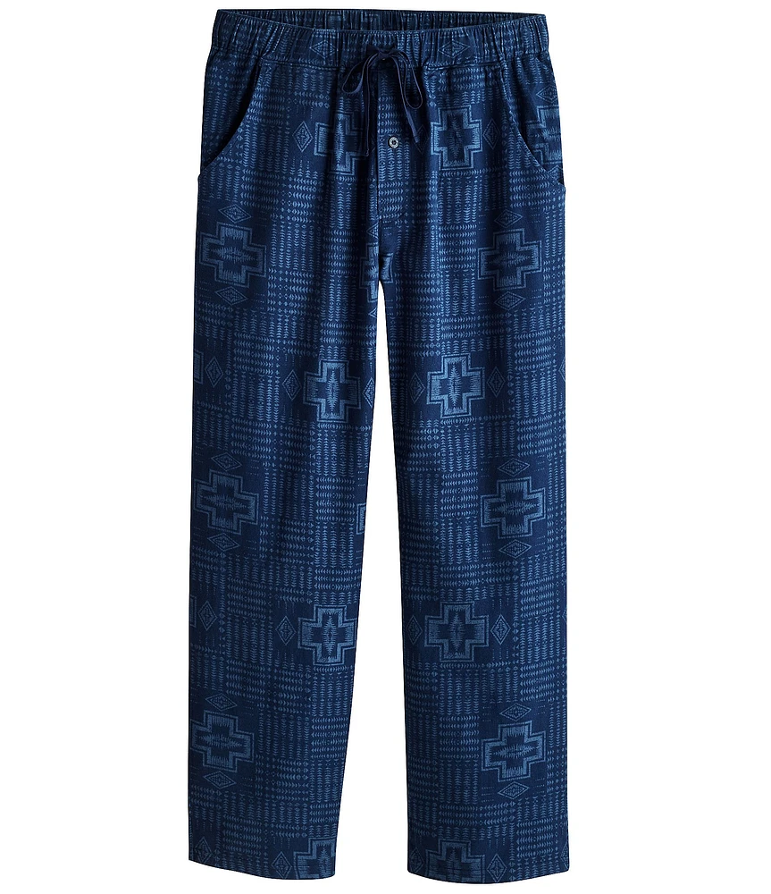 Pendleton Solid/Print Flannel Pajama Pants