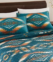 Pendleton Summerland Geometric Print Reversible Coverlet Mini Set