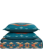 Pendleton Summerland Geometric Print Reversible Coverlet Mini Set