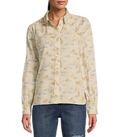 Pendleton Winona Ranch Rodeo Print Puff Sleeve Blouse