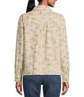 Pendleton Winona Ranch Rodeo Print Puff Sleeve Blouse