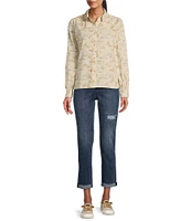 Pendleton Winona Ranch Rodeo Print Puff Sleeve Blouse