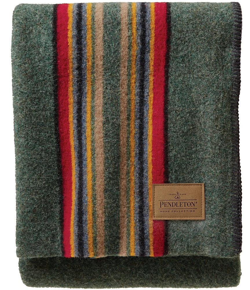 Pendleton Wool Yakima Stripe Camp Throw Blanket