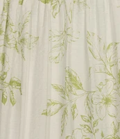 Perch By Blu Pepper Plus Fruit Blossom Floral Tiered Midi Dress