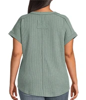 Perch By Blu Pepper Plus Short Sleeve Top