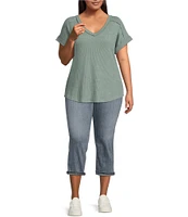 Perch By Blu Pepper Plus Short Sleeve Top
