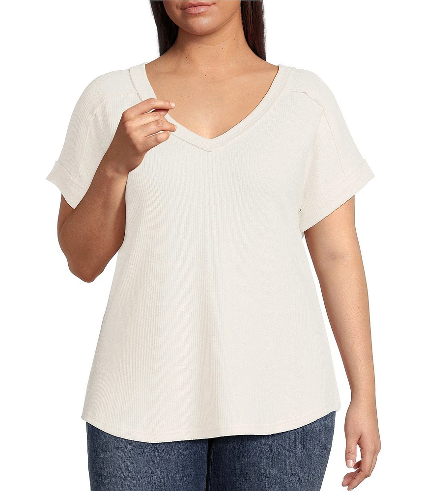 Perch By Blu Pepper Plus Short Sleeve Top