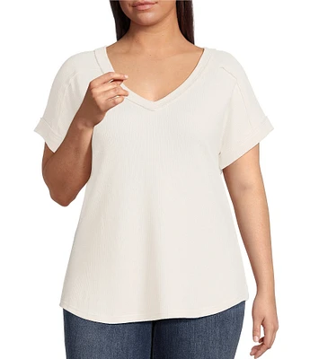 Perch By Blu Pepper Plus Short Sleeve Top