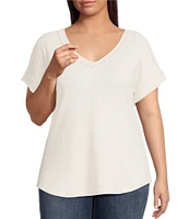 Perch By Blu Pepper Plus Short Sleeve Top