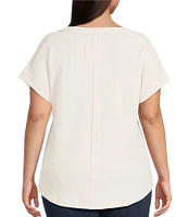 Perch By Blu Pepper Plus Short Sleeve Top