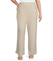 Perch by Blu Pepper Plus Wide Leg Linen Pants