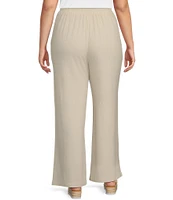 Perch by Blu Pepper Plus Wide Leg Linen Pants