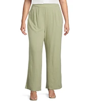 Perch by Blu Pepper Plus Wide Leg Linen Pants