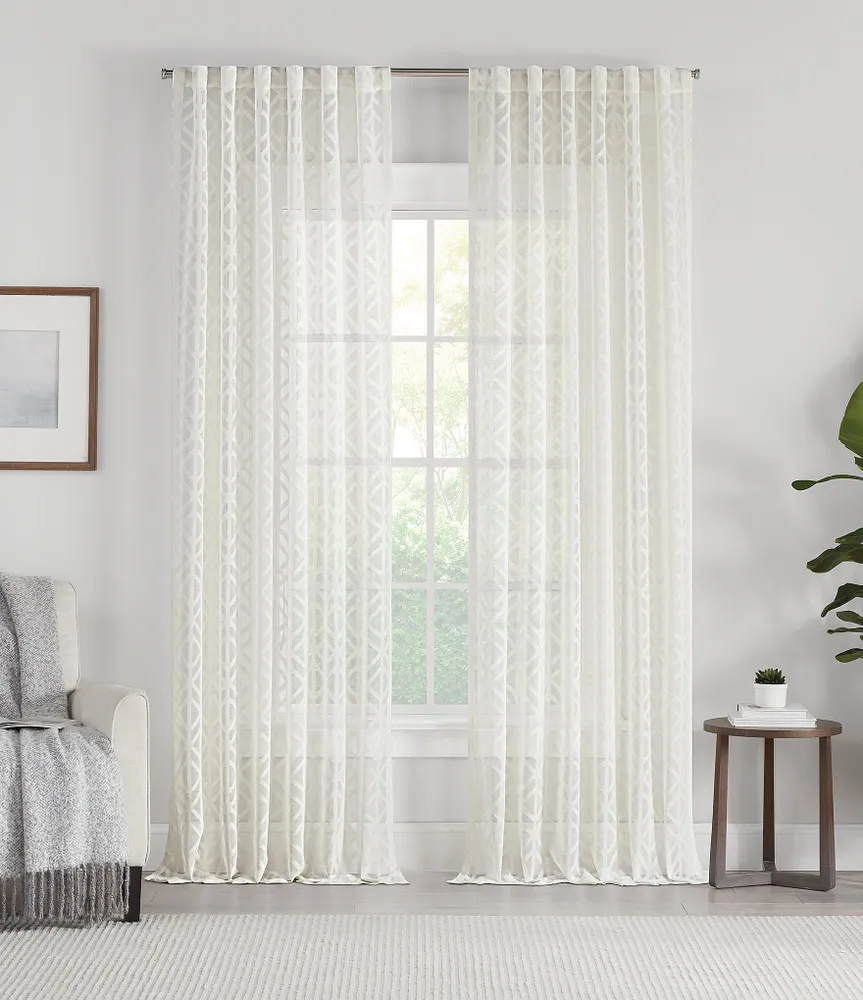 Perfect Pair Garrison Clip Sheer Drapery Panel Pair