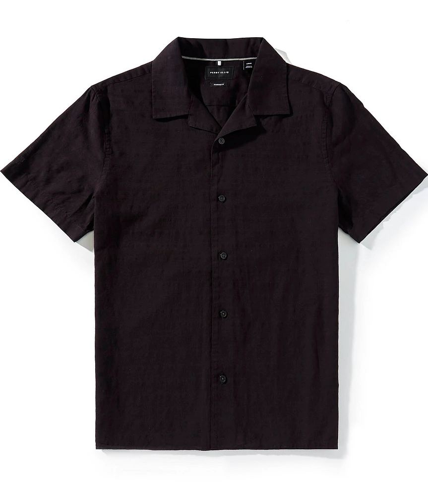 Perry Ellis Big & Tall Short Sleeve Woven Camp Shirt