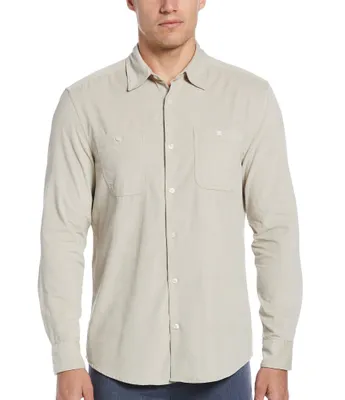 Perry Ellis Corduroy Long Sleeve Woven Shirt