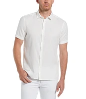 Perry Ellis Diamond Dobby Short Sleeve Woven Shirt