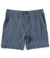 Perry Ellis End-on-End Drawstring 8#double; Inseam Shorts