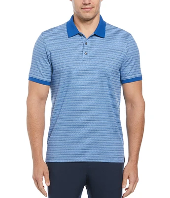 Perry Ellis Geo Print Short Sleeve Polo Shirt