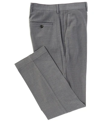 Perry Ellis Herringbone Modern Maxwell Fit Flat Front Stretch Pants