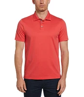 Perry Ellis Performance Stretch Solid Interlock Short Sleeve Polo Shirt