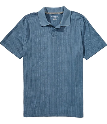 Perry Ellis Seersucker Short Sleeve Polo Shirt