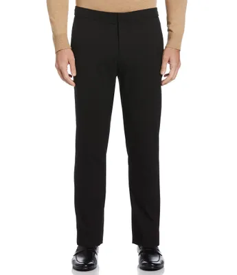 Perry Ellis Slim-Fit Flat-Front Performance Stretch Textured Suit Separates Dress Pants