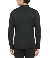 Perry Ellis Slim-Fit Performance Stretch Solid Long Sleeve Woven Shirt