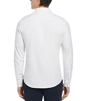 Perry Ellis Slim-Fit Performance Stretch Solid Long Sleeve Woven Shirt