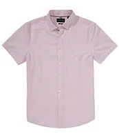 Perry Ellis Slim Fit Seersucker Performance Stretch Short Sleeve Woven Shirt