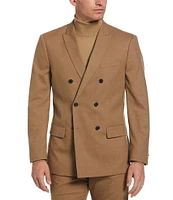 Perry Ellis Solid Stretch Double-Breasted Suit Separates Jacket