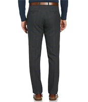 Perry Ellis Stretch Flat-Front Plaid Suit Separates Dress Pants