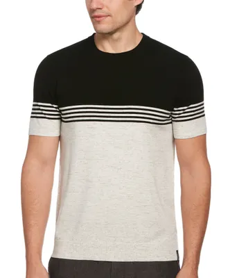 Perry Ellis Stripe Short Sleeve T-Shirt