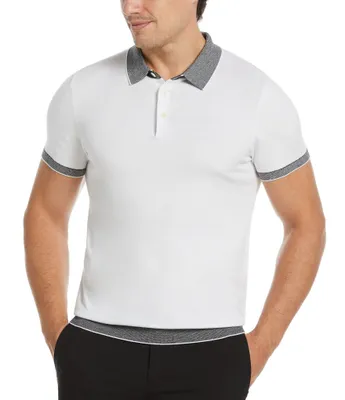Perry Ellis Tech Short Sleeve Polo Shirt