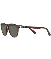 Persol Men's PO3152S Round 52mm Sunglasses